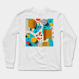 Memphis pattern 4 Long Sleeve T-Shirt